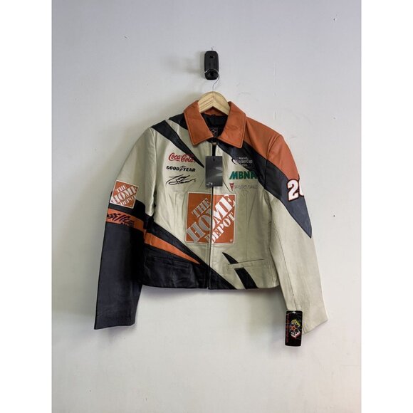 Deadstock 00’s Jeff Hamilton Leather Nascar Jacket - Picture 1 of 6